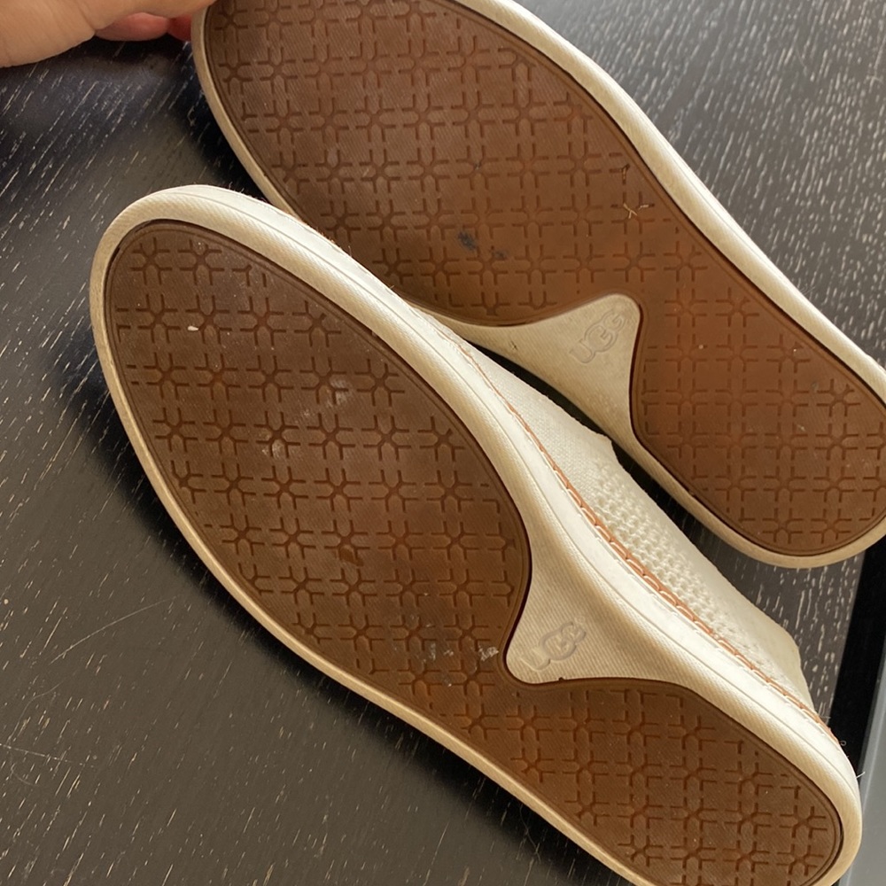 UGG White fabric Slip-On Shoes - Picture 4 of 8